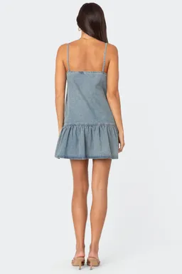 Mini vestido denim dylan de Edikted en Vestidos para argentina