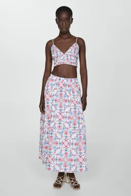 Top crop estampado de Mango en Swimwear y Beachwear para argentina