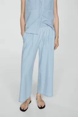 Pantalón algodón fluido de Mango en Pantalones para argentina