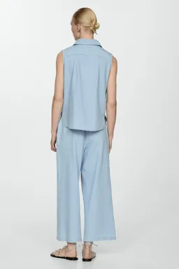 Pantalón algodón fluido de Mango en Pantalones para argentina
