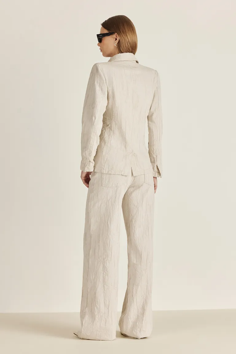 Blazer entallado con botón frontal y diseño jacquard exclusivo de Tucci en Blazers para argentina