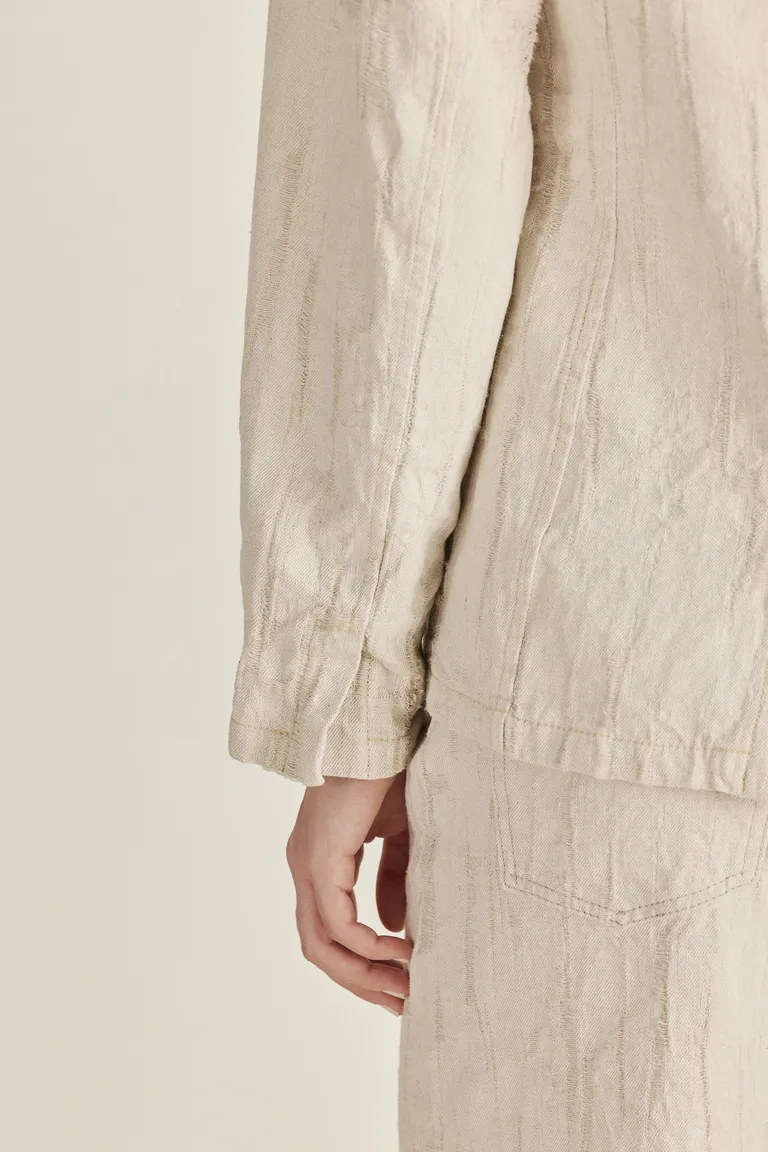 Blazer entallado con botón frontal y diseño jacquard exclusivo de Tucci en Blazers para argentina