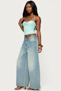 Top halter texturado zoee de Edikted en Tops para argentina