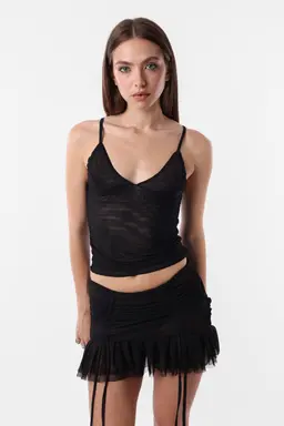 Mini rebel de Top White en Faldas para argentina