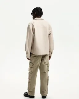 Sobrecamisa boxy con cremallera de Bershka en Camisas para argentina
