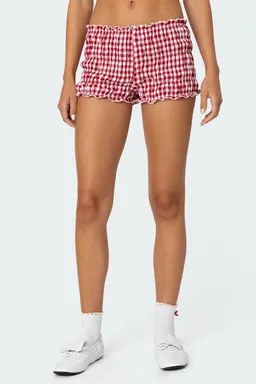 Short gingham fruncido de Edikted en Shorts para argentina