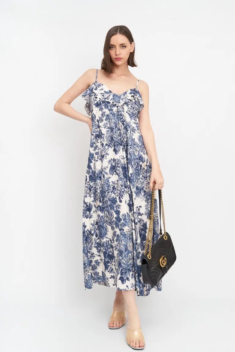 Vestido Estampado Volantes de Hesed en Vestidos para argentina