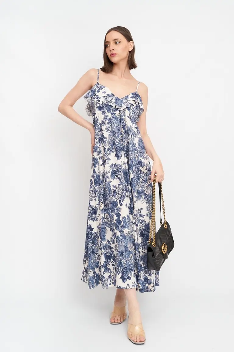 Vestido Estampado Volantes de Hesed en Vestidos para argentina