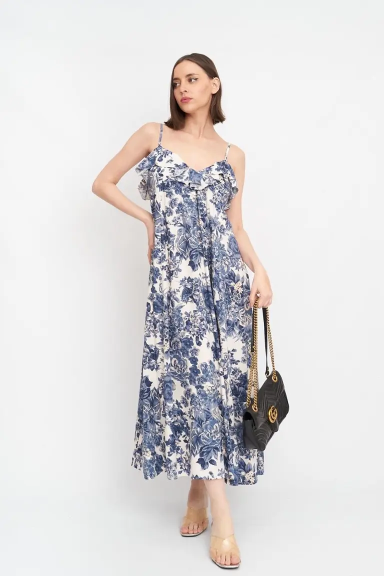 Vestido Estampado Volantes de Hesed en Vestidos para argentina