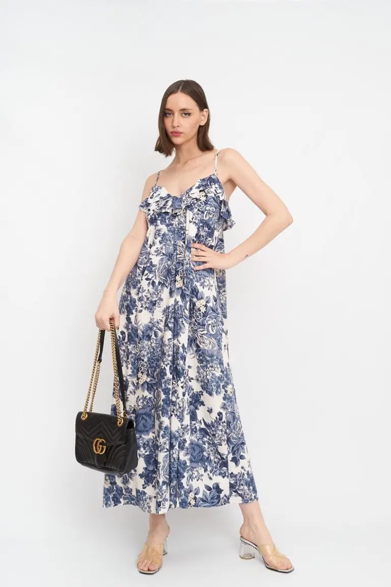 Vestido Estampado Volantes de Hesed en Vestidos para argentina