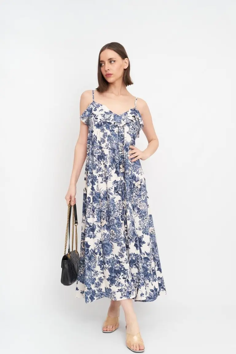 Vestido Estampado Volantes de Hesed en Vestidos para argentina