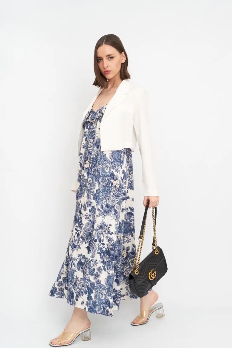 Vestido Estampado Volantes de Hesed en Vestidos para argentina