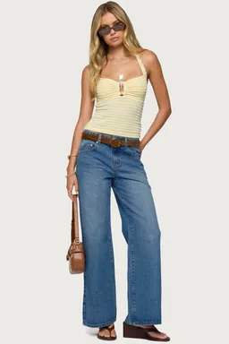 Jeans ery pierna ancha tiro medio de Edikted en Pantalones para argentina