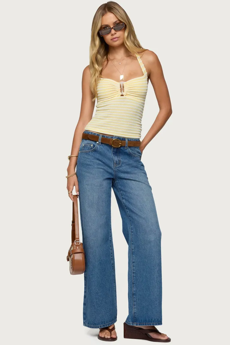Jeans ery pierna ancha tiro medio de Edikted en Pantalones para argentina