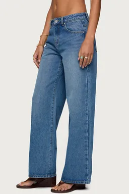 Jeans ery pierna ancha tiro medio de Edikted en Pantalones para argentina