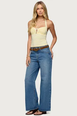 Jeans ery pierna ancha tiro medio de Edikted en Pantalones para argentina