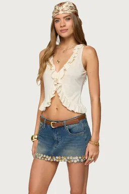 Top marsh con volados de Edikted en Tops para argentina