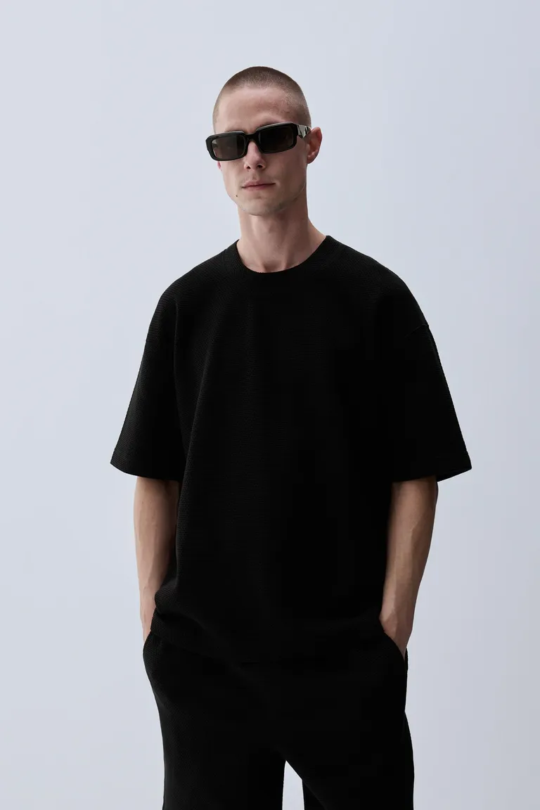 Sudadera manga corta textura de Lefties en Buzos y Sweaters para argentina