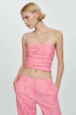 Top bandeau lino de Mango en Tops para argentina