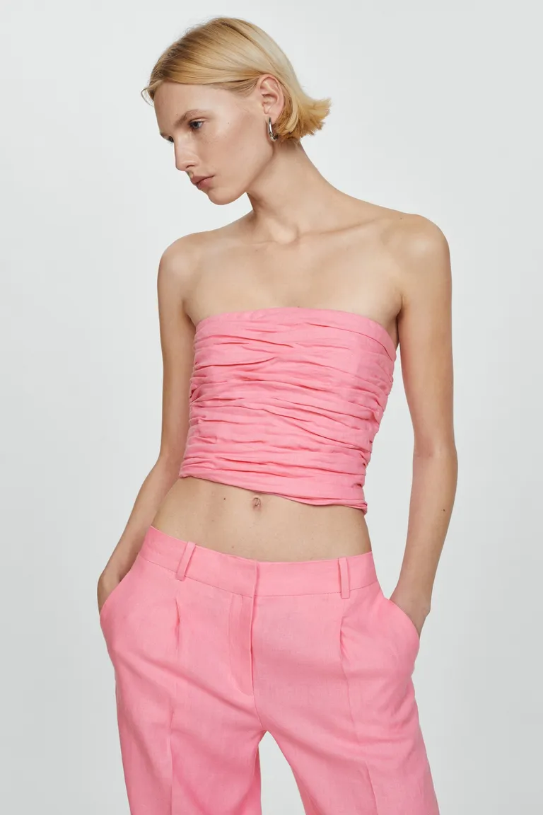 Top bandeau lino de Mango en Tops para argentina