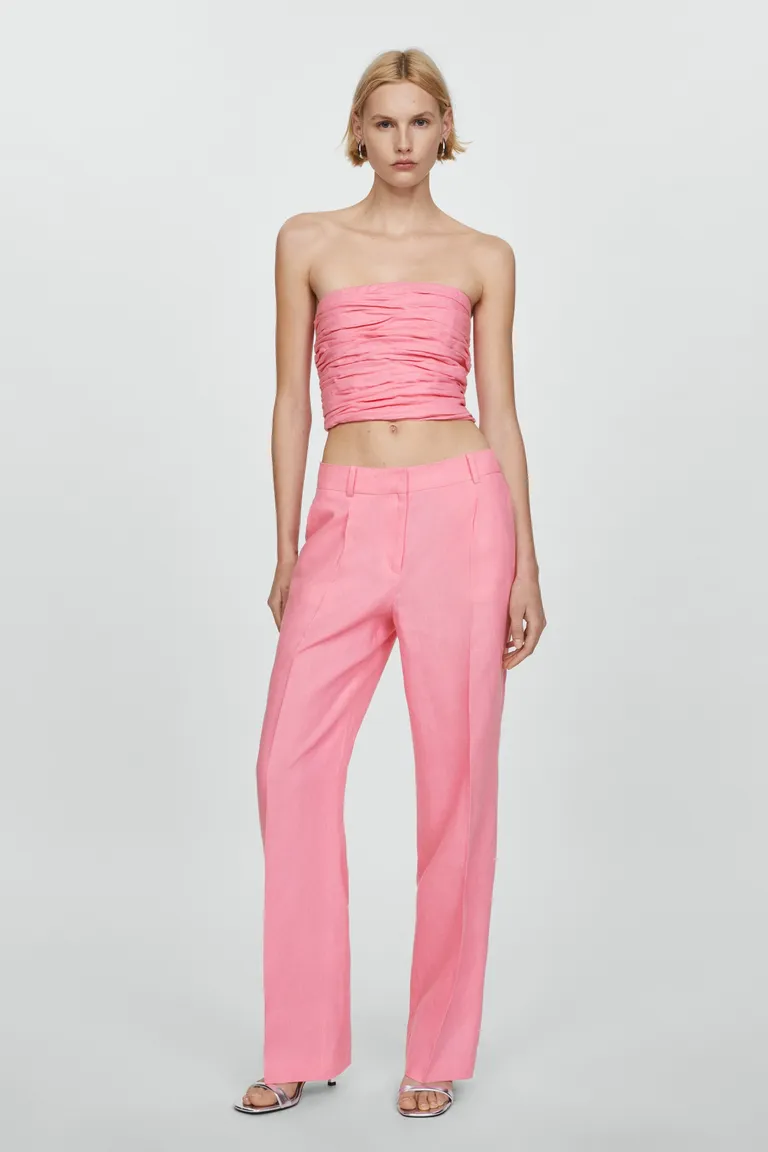 Top bandeau lino de Mango en Tops para argentina