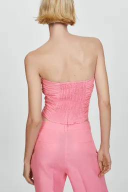 Top bandeau lino de Mango en Tops para argentina