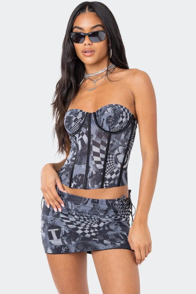 Top corset aly mesh de Edikted en Tops para argentina