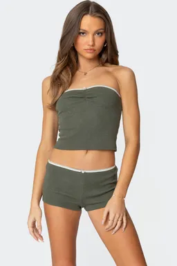 Musculosa georgina waffle de Edikted en Tops para argentina