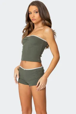 Musculosa georgina waffle de Edikted en Tops para argentina