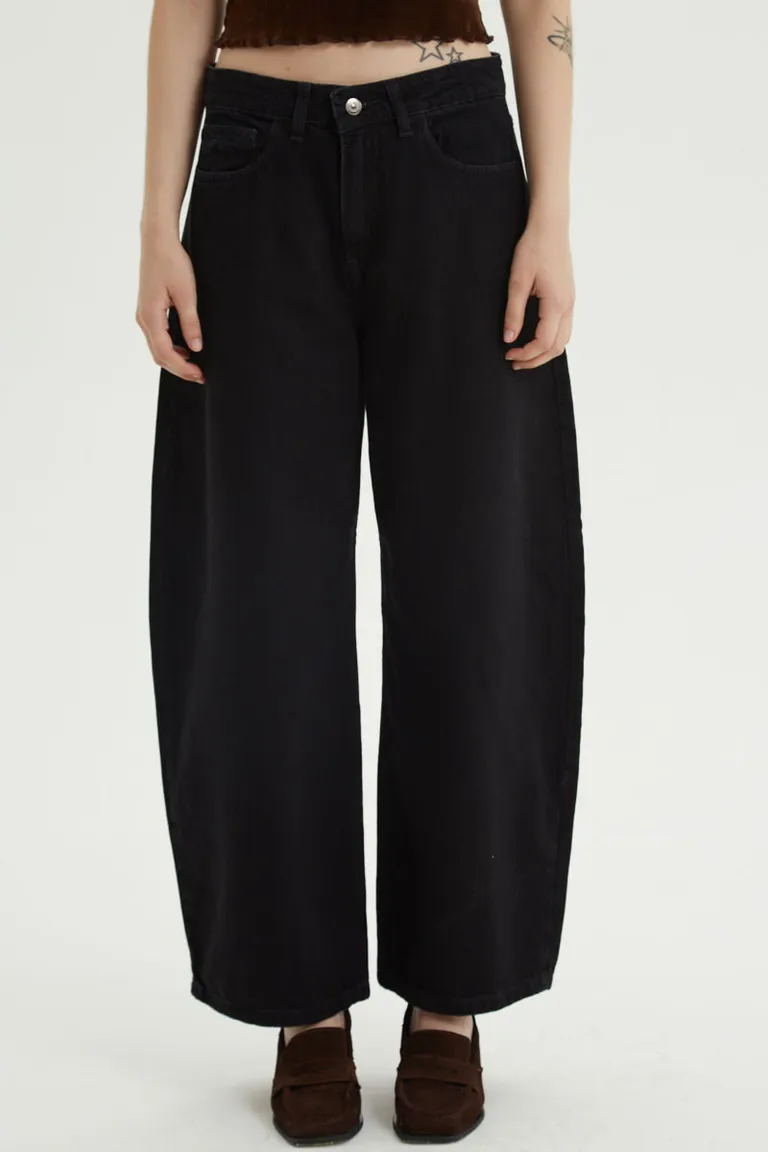 Pantalón baggy de tiro bajo con piernas anchas y corte holgado para mujer de Las Pepas en Pantalones para argentina