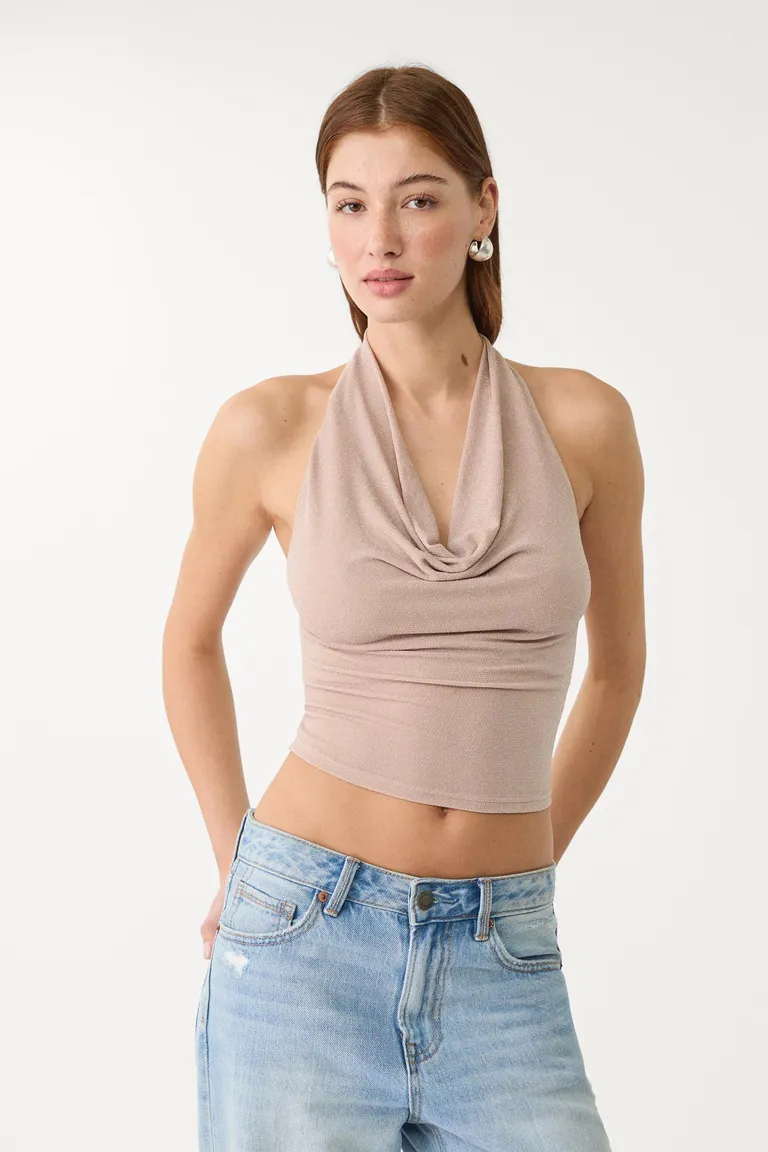 Top halter con brillos de Stradivarius en Tops para argentina