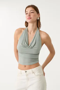 Top halter con brillos de Stradivarius en Tops para argentina