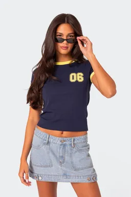 Remera kassidy con contraste de Edikted en Remeras para argentina