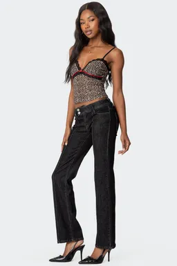 Musculosa leopardo encaje de Edikted en Tops para argentina