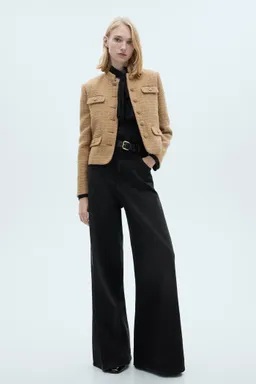 Chaqueta tweed cuello tira de Mango en Chaquetas para argentina