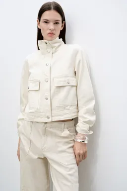 Chaqueta algodón cuello alto de Mango en Chaquetas para argentina