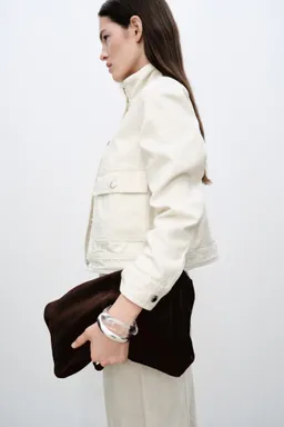 Chaqueta algodón cuello alto de Mango en Chaquetas para argentina