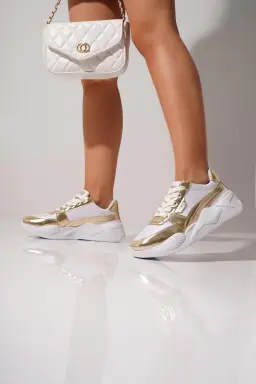 Nami blanco oro de Araquina en Zapatillas para argentina