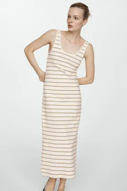 Vestido rayas con abertura de Mango en Vestidos para argentina