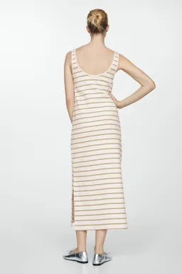 Vestido rayas con abertura de Mango en Vestidos para argentina