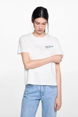 Remera estampada algodón de Mango Teen en Remeras para argentina