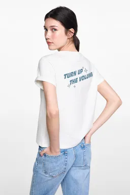 Remera estampada algodón de Mango Teen en Remeras para argentina