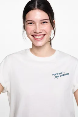 Remera estampada algodón de Mango Teen en Remeras para argentina