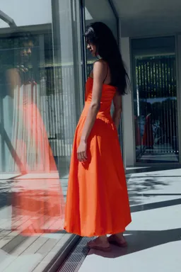 Vestido palabra honor globo de Mango en Vestidos para argentina