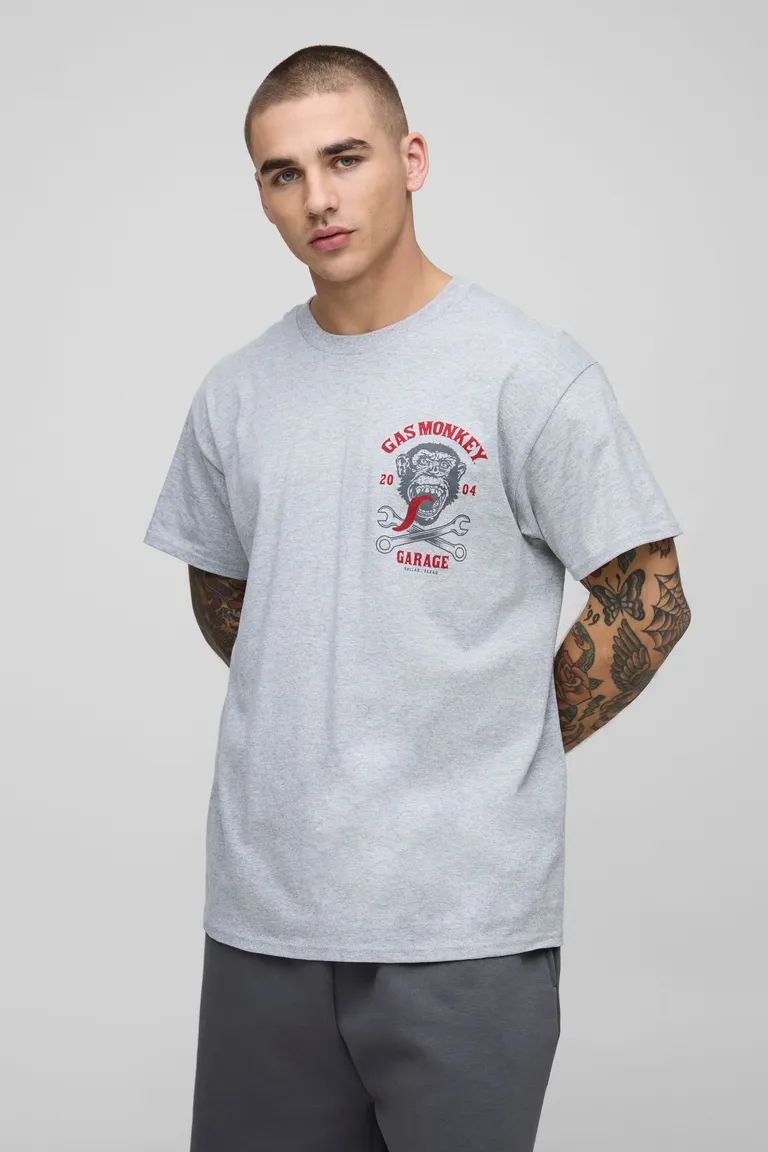 Remera regular gas monkey garage de Boohooman en Remeras y Polos para argentina