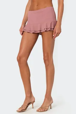 Mini skort kobi con volados de Edikted en Shorts para argentina