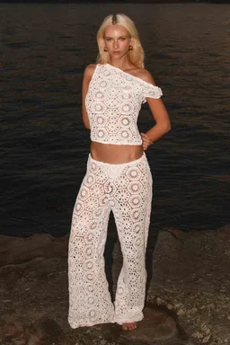 Pantalones crochet ibiza ivory de Peppermayo en Pantalones para argentina