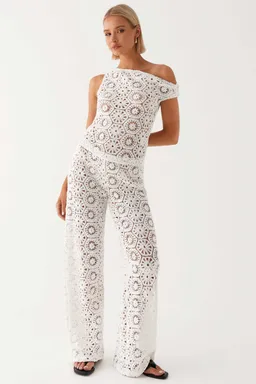 Pantalones crochet ibiza ivory de Peppermayo en Pantalones para argentina