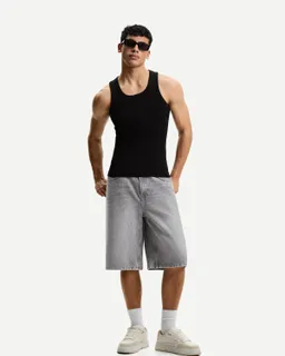 Bermuda denim holgada de Bershka en Bermudas y Shorts para argentina