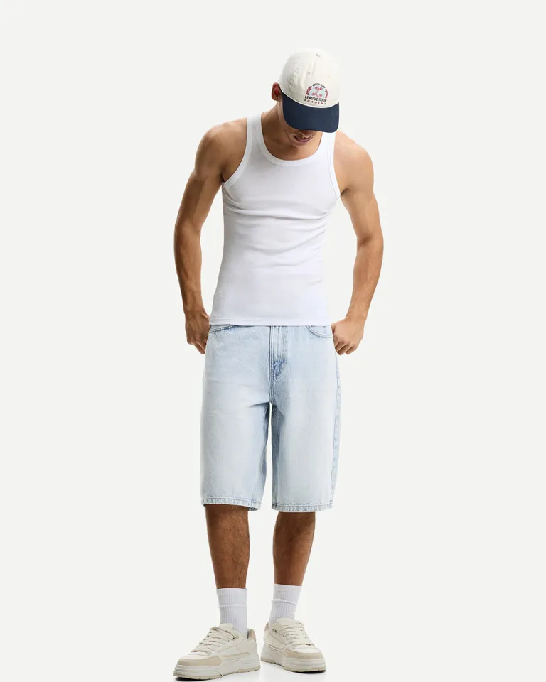Bermuda denim holgada de Bershka en Bermudas y Shorts para argentina